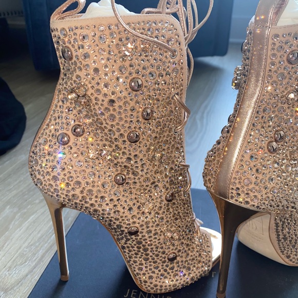 Giuseppe Zanotti Shoes - Giuseppe Zanotti Gold Embellished Stiletto Sandals